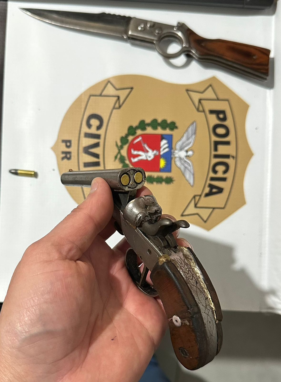 HOMEM É PRESO EM FLAGRANTE PELA POLÍCIA CIVIL DE PALMITAL DURANTE OPERAÇÃO SINERGIA