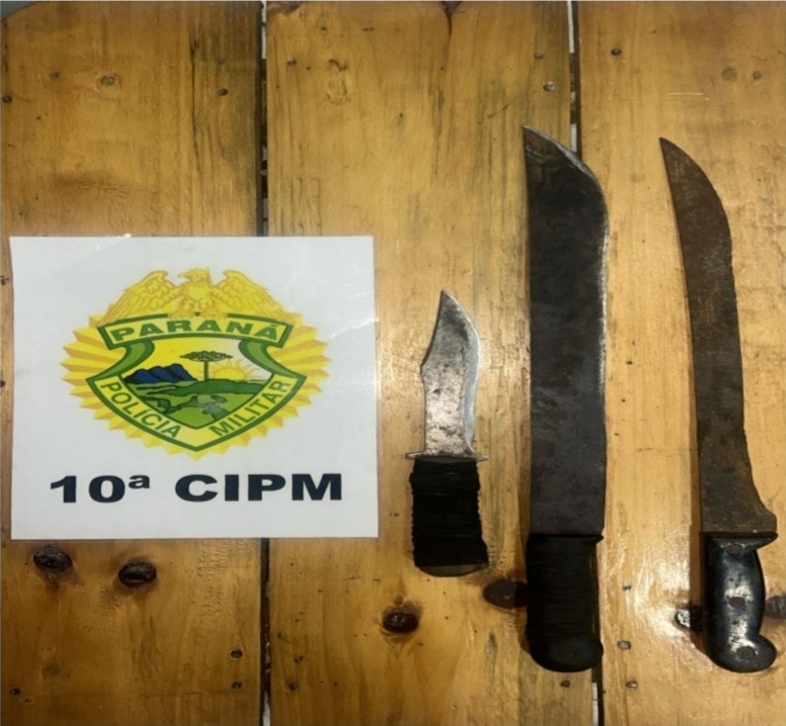 Mulher foge para o mato com duas crianças após ameaças de convivente armado com facão em Laranjeiras do Sul