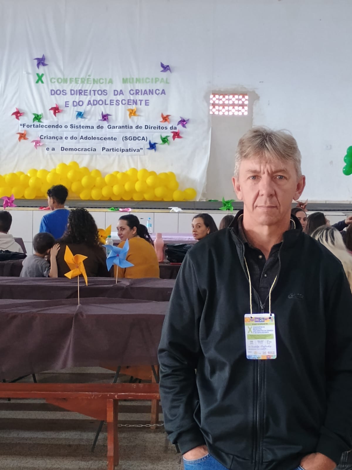 Vereador Anoldo Machado participa da Conferência Municipal dos Direitos da Criança e do Adolescente no salão Paroquial em Laranjal