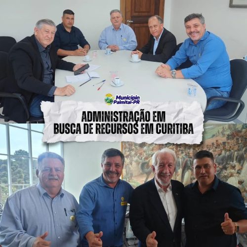 Prefeito de Palmital cumpre agenda em Curitiba