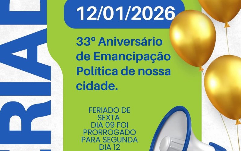 🎉Laranjal celebra 33 anos de emancipação política 🎉