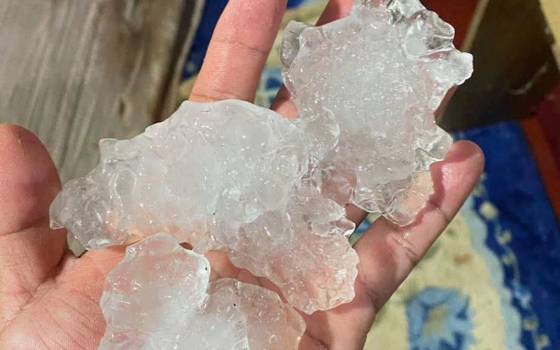 🚨 GRANIZO DEVASTA CASAS NA ALDEIA MARRECAS, EM TURVO (PR)