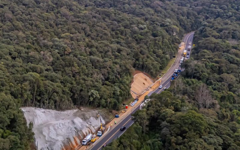 EPR Iguaçu finaliza contenção em taludes de seis pontos da Serra da Esperança e obras entram na etapa final