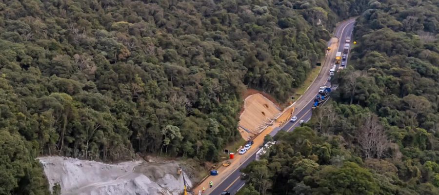 EPR Iguaçu finaliza contenção em taludes de seis pontos da Serra da Esperança e obras entram na etapa final