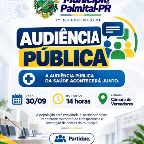 📢 AUDIÊNCIA PÚBLICA – 2º QUADRIMESTRE