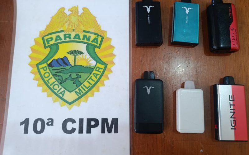Adolescente são encaminhados à delegacia após uso e comércio de cigarros eletrônicos em escola de Goioxim