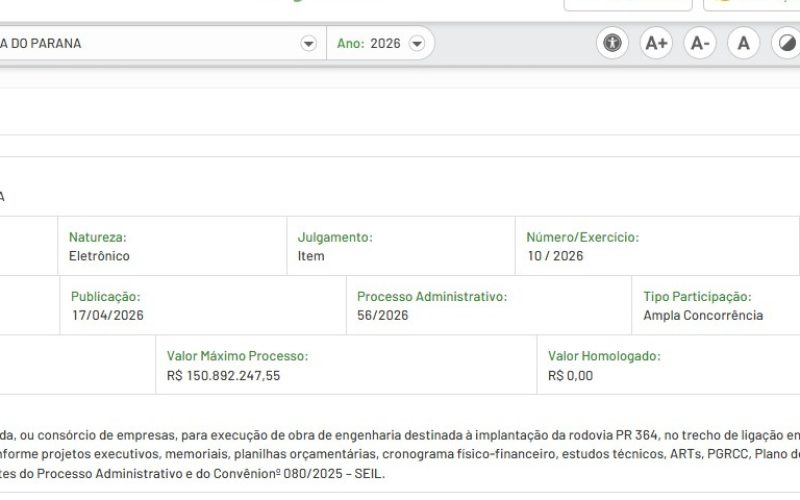 🚧 Ligação asfáltica entre Laranjal e Altamira do Paraná pode sair do papel