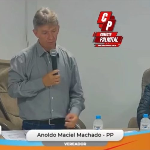 Vereador Anoldo Machado de Laranjal Pr, fala sobre importância da participação da população nas audiências públicas.
