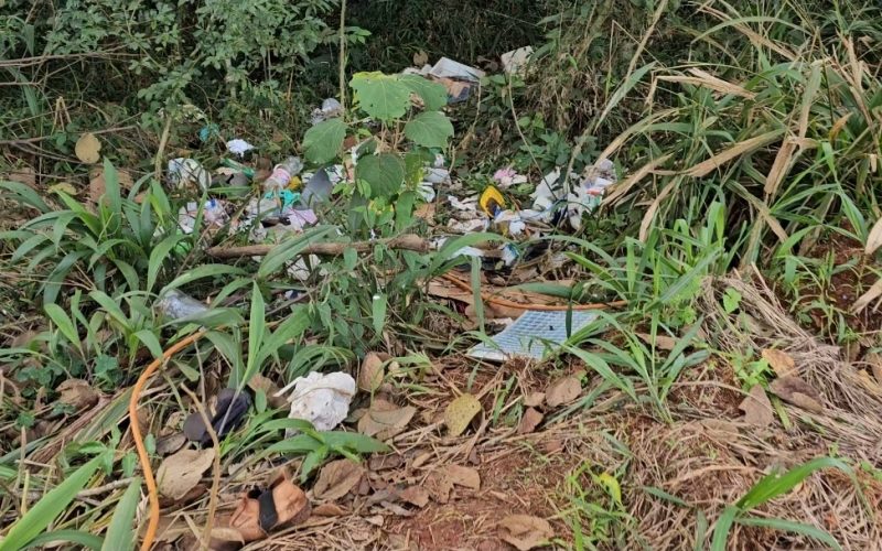 “Descarte incorreto de lixo prejudica a natureza e pode ser considerado crime ambiental. Faça a sua parte e denuncie!”