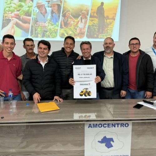 LARANJAL É CONTEMPLADO COM MAIS DE 3,7 MILHÕES PARA AQUISIÇÃO DE MAQUINÁRIOS PARA MANUTENÇÃO DE ESTRADAS RURAIS