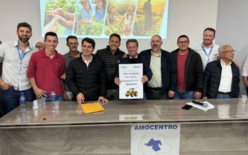 LARANJAL É CONTEMPLADO COM MAIS DE 3,7 MILHÕES PARA AQUISIÇÃO DE MAQUINÁRIOS PARA MANUTENÇÃO DE ESTRADAS RURAIS