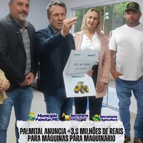 Palmital recebe investimento de R$ 3,8 milhões para o setor agrícola