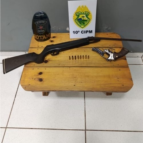 NOVA LARANJEIRAS – ROTAM prende homem por posse ilegal de arma de uso restrito na zona rural
