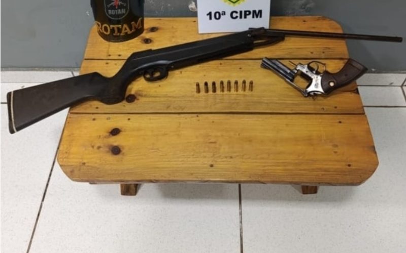 NOVA LARANJEIRAS – ROTAM prende homem por posse ilegal de arma de uso restrito na zona rural