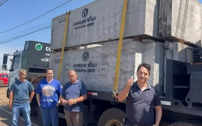 LARANJAL PR: NOVA PEDRA BRANCA GANHA PRIMEIRA PONTE DE ADUELA DA HISTÓRIA DO MUNICÍPIO.