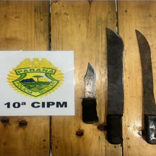 Mulher foge para o mato com duas crianças após ameaças de convivente armado com facão em Laranjeiras do Sul