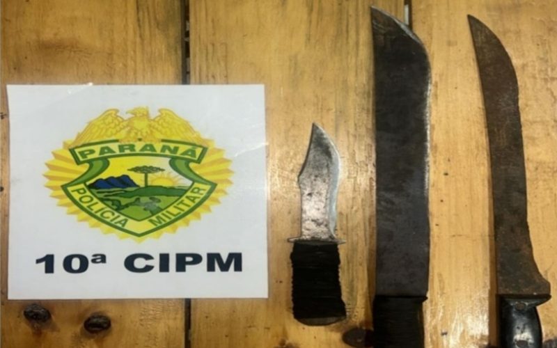 Mulher foge para o mato com duas crianças após ameaças de convivente armado com facão em Laranjeiras do Sul