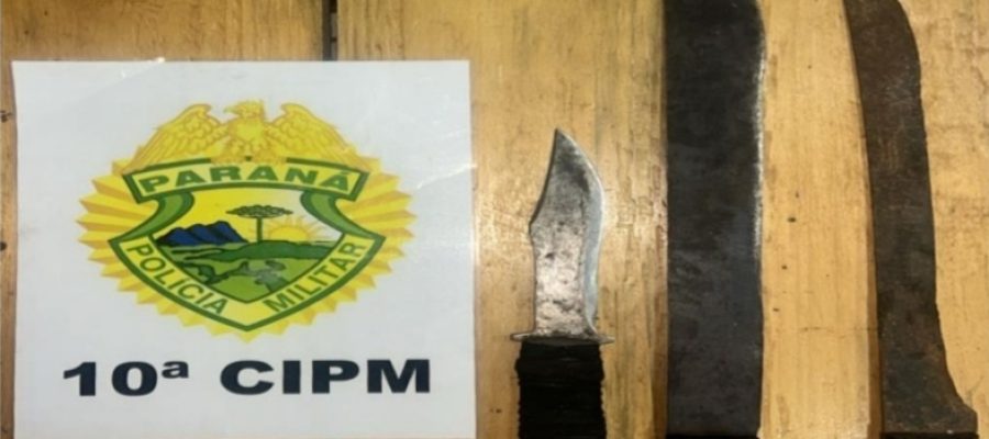 Mulher foge para o mato com duas crianças após ameaças de convivente armado com facão em Laranjeiras do Sul