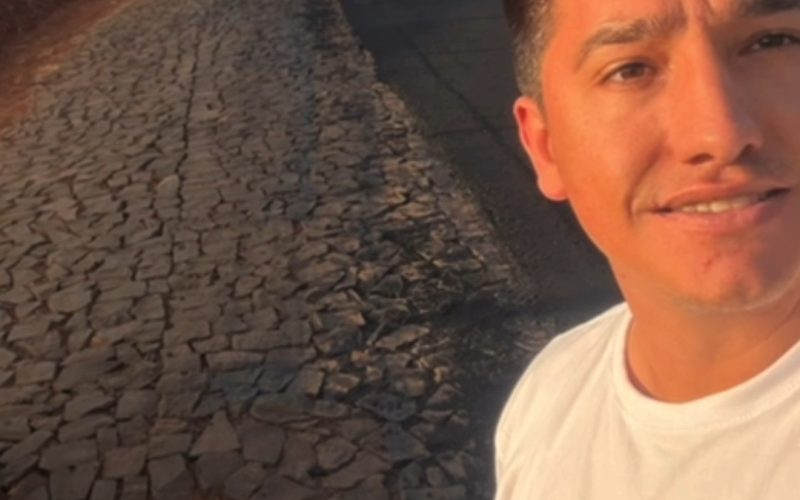 Prefeito acompanha obras de recapeamento no Assentamento Chapadão em Laranjal