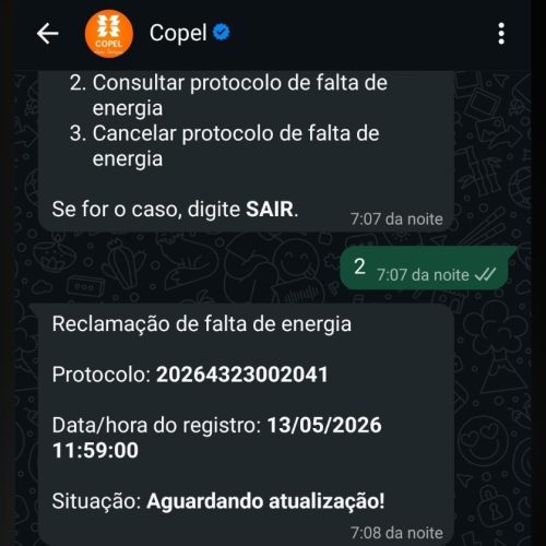 ⚠️ MORADORES RECLAMAM DE FALTA DE ENERGIA EM PALMITAL