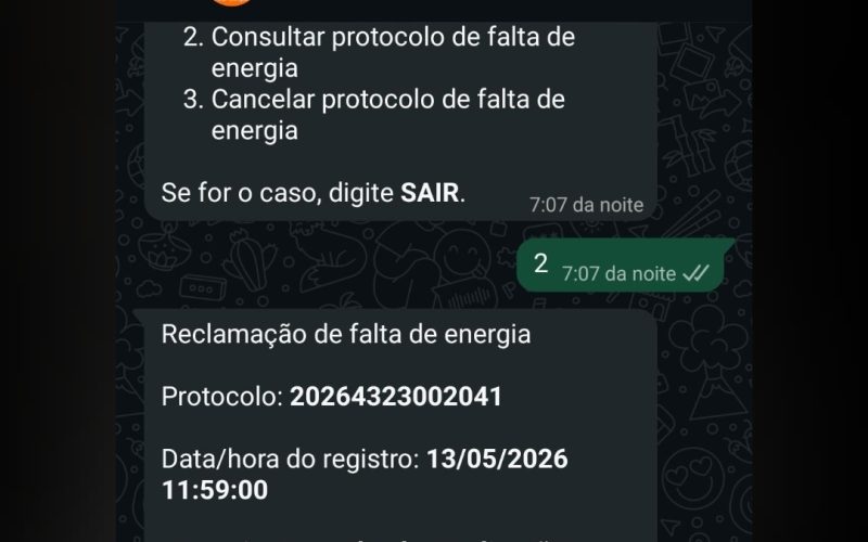 ⚠️ MORADORES RECLAMAM DE FALTA DE ENERGIA EM PALMITAL
