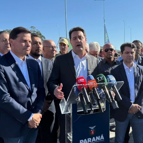 Ratinho Jr. defende continuidade da gestão e cita Sandro Alex como pré-candidato ao Governo do Paraná