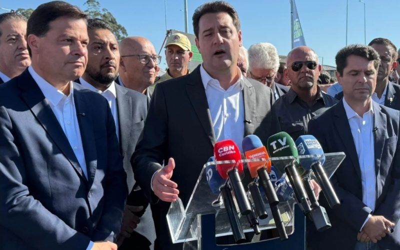 Ratinho Jr. defende continuidade da gestão e cita Sandro Alex como pré-candidato ao Governo do Paraná