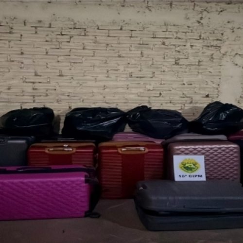 ROTAM apreende mais de mil maços de cigarros contrabandeados na rodoviária de Cantagalo
