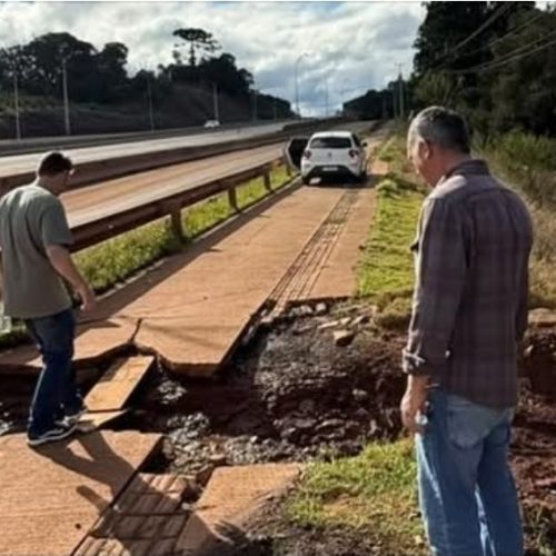 PITANGA -PR: VEREADORES FISCALIZAM TRECHO DA PR-466 APÓS RECLAMAÇÕES DE MORADORES SOBRE CALÇADA E CICLOVIA