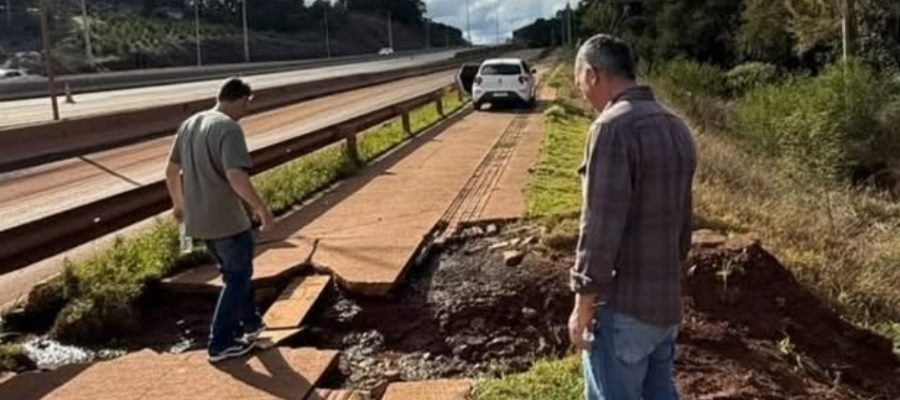 PITANGA -PR: VEREADORES FISCALIZAM TRECHO DA PR-466 APÓS RECLAMAÇÕES DE MORADORES SOBRE CALÇADA E CICLOVIA
