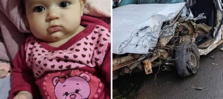 BEBÊ DE SETE MESES MORRE APÓS COLISÃO