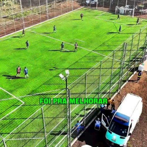 Novo campo sintético é inaugurado no bairro São Caetano, em Laranjal