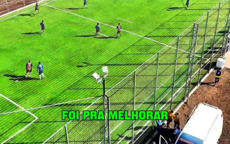 Novo campo sintético é inaugurado no bairro São Caetano, em Laranjal