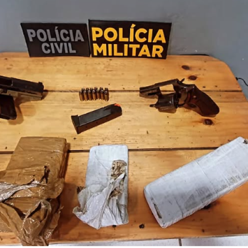 Polícia Militar e Civil realizam grande apreensão em Laranjeiras do Sul.