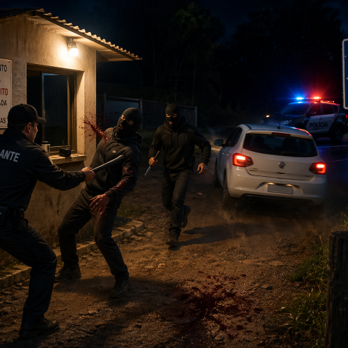 🚨 TENTATIVA DE ROUBO EM MARQUINHO TERMINA COM SUSPEITOS FERIDOS E FUGA NA PR-364