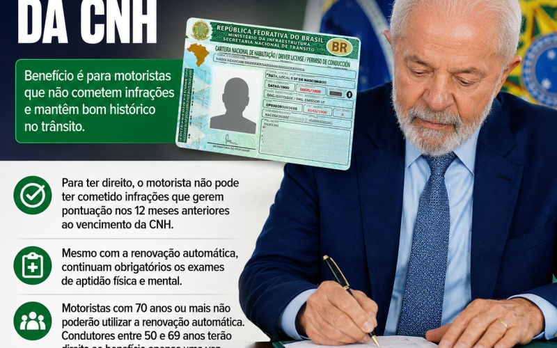 Lula sanciona lei que torna benefício permanente para bons condutores